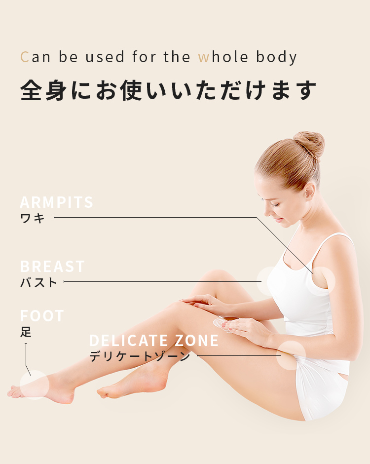 全身にお使いいただけます